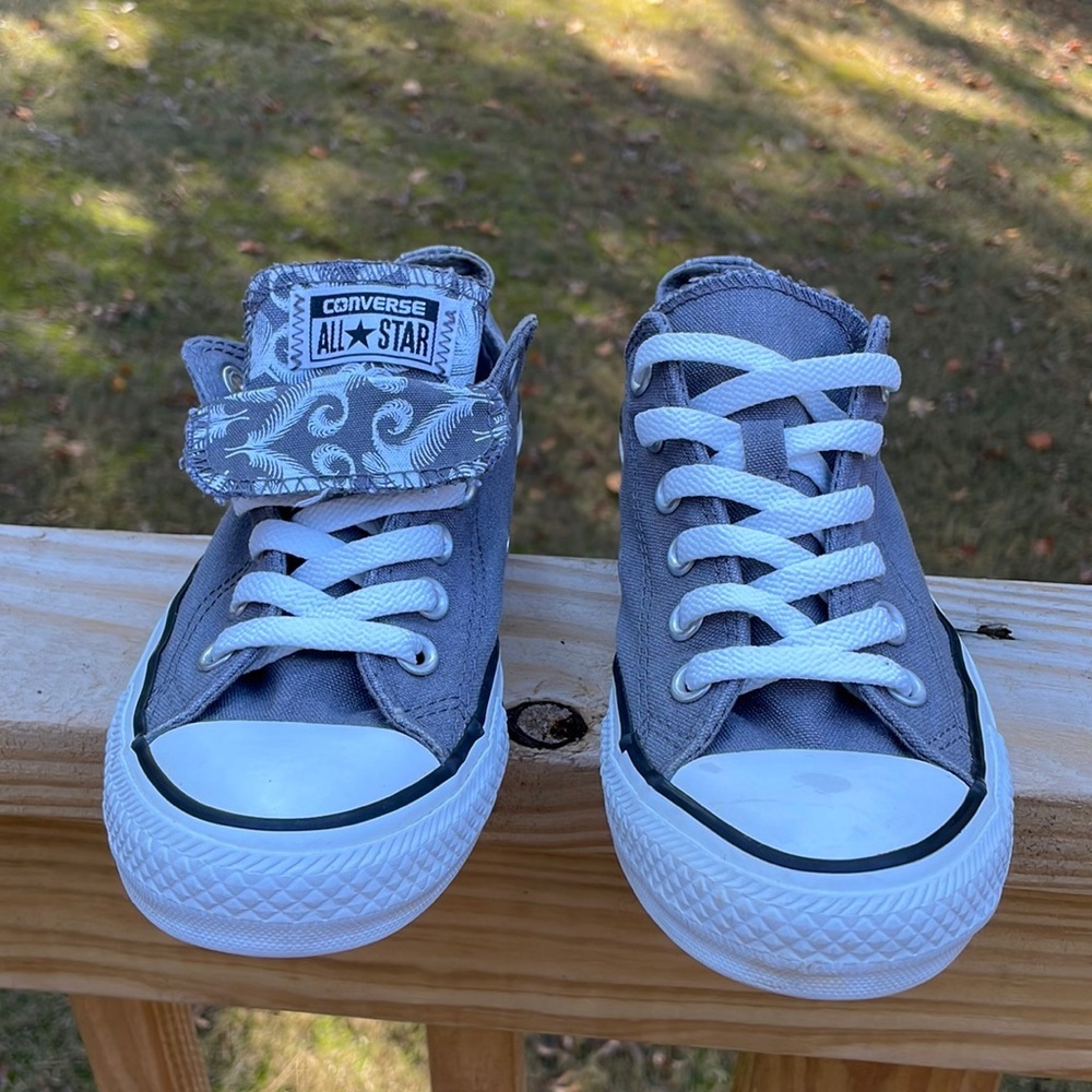 Converse All Star Sneaker Double Tongue /Fold Over Paisley Size 7